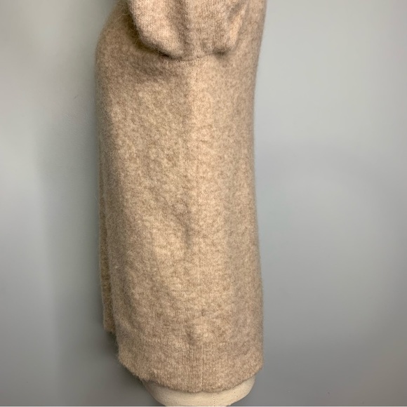 Jenni Kayne Oatmeal Crew Neck Pullover Alpaca Wool Blend Boucle Sweater S - Picture 5 of 10